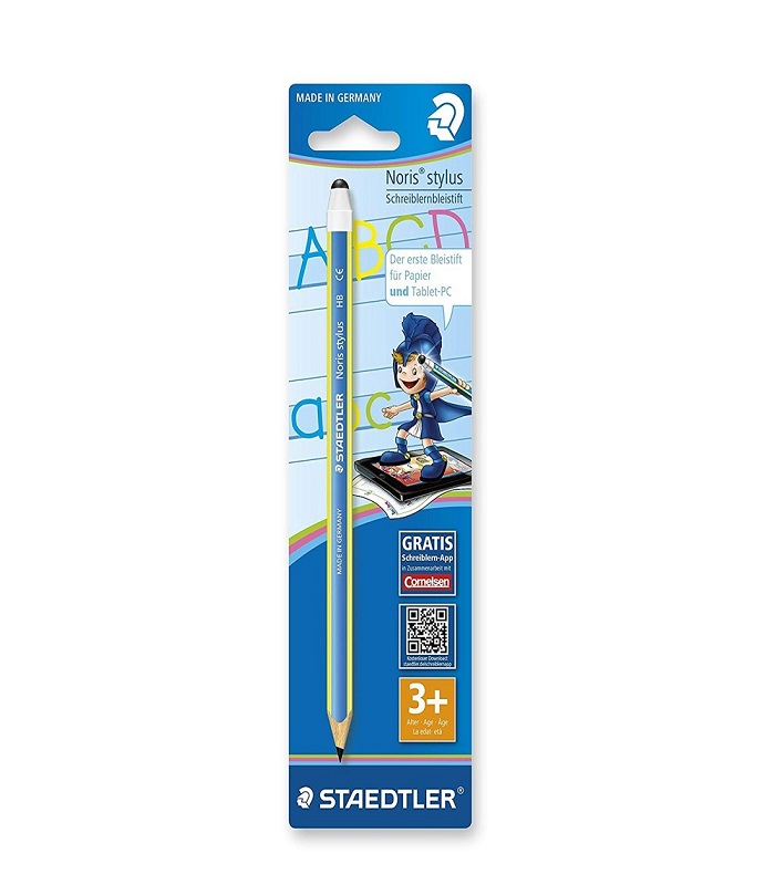 Staedtler Noris Stylus Thick Triangular Pencil With Touch Screen End Blue