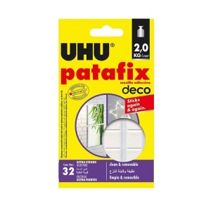 UHU PATAFIX DECO 32 strong, removable and reusable glue pads