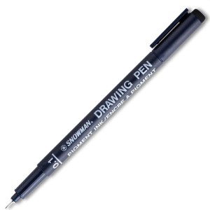 Snowman Technical Drawing Pen Black 0.1 Mm