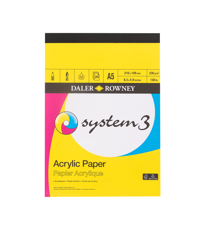 Daler Rowney System 3 - Acrylic Painting Pad - A5