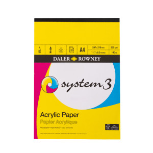 Daler Rowney System 3 Acrylic Painting Pad - A4