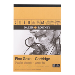 Daler Rowney Fine Grain Drawing Cartridge Pad 30 Sheets  A4