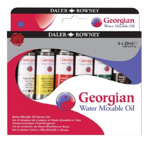 Daler Rowney Georgian Water Mixable Oil Paint Starter Set 20ml Set Of 6