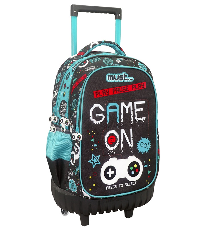 MUST ELEMENTARY TROLLEY BAG MUST GAME ON 3 CASES