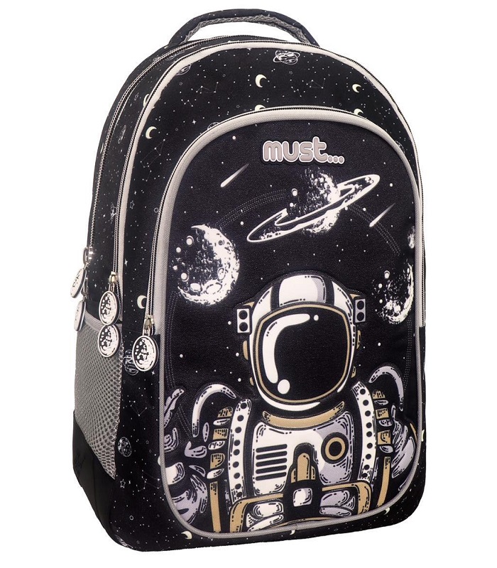 MUST BACK PACK GLOW IN THE DARK 32Χ18Χ43 3CASES ASTRONAUT