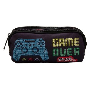 MUST PENCIL CASE ENERGY 2-ZIPPERS GAME OVER