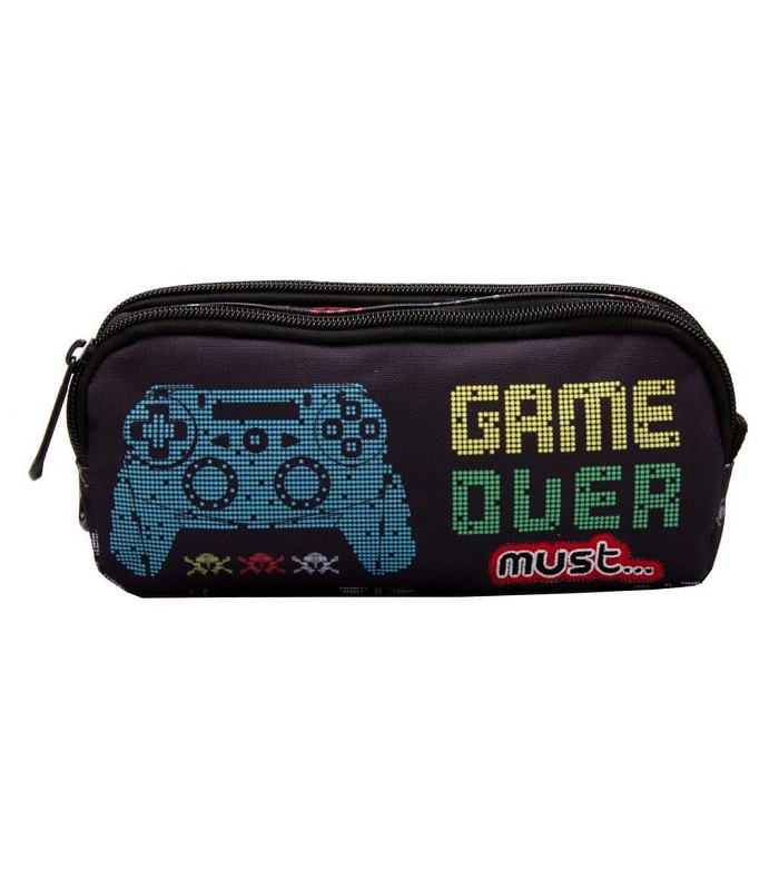 MUST PENCIL CASE ENERGY 2-ZIPPERS GAME OVER