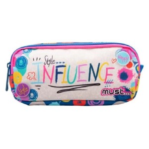 MUST PENCIL CASE ENERGY 2-ZIPPERS INFLUENCE