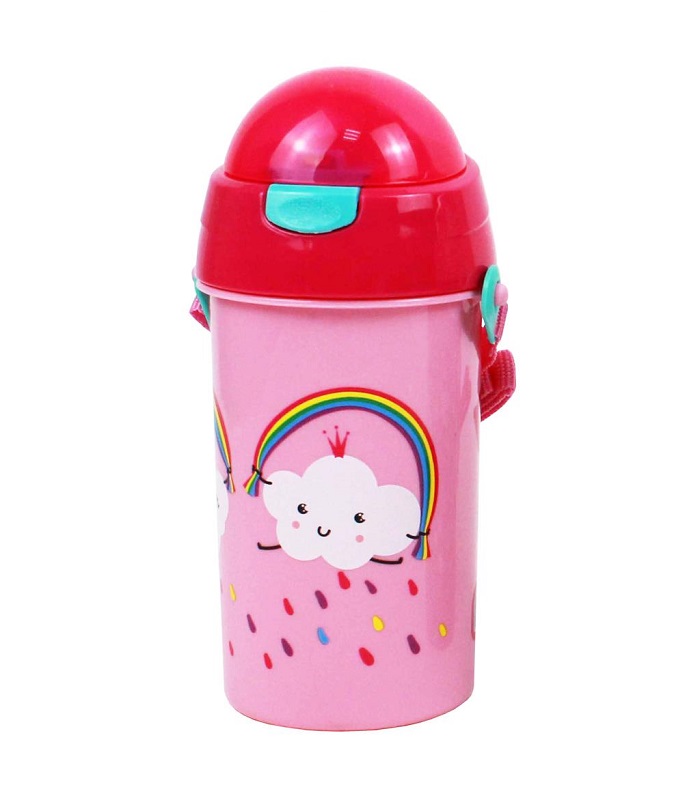 MUST WATER CANTEEN 500ML WITH STRAW ( 4-DESIGNS ) for Girls