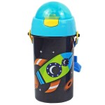 MUST WATER CANTEEN 500ML WITH STRAW ( 4-DESIGNS ) for Boys