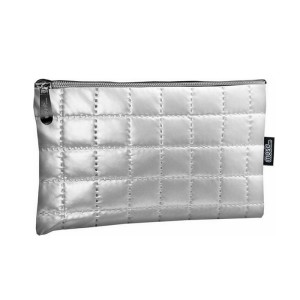 MUST COSMETIC BAG-PENCIL CASE SOFT SILVER PEARL