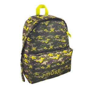 MUST BACKPACK MONOCHROME ARMY NET KHAKI – YELLOW 4 CASES
