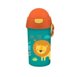 MUST WATER CANTEEN 500ML WITH STRAW 9X19CM 4 DESIGNS BOY