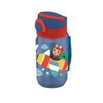 MUST WATER BOTTLE 500ML WITH STRAW 7×17,5CM 4 DESIGNS