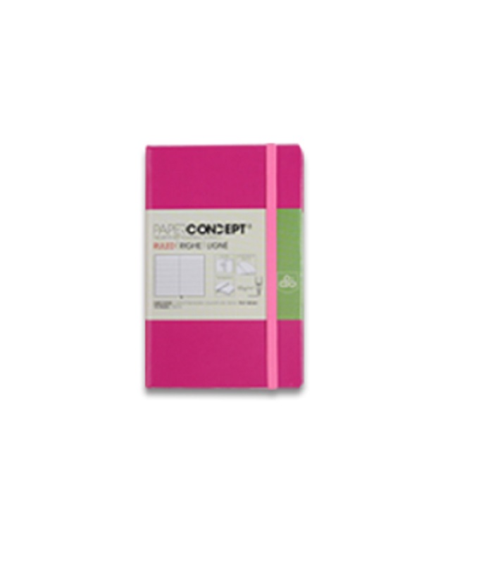 PAPER CONCEPT Hard Cover Executive Notebook - Fluo Colors - 10.5 x 6.5 cm