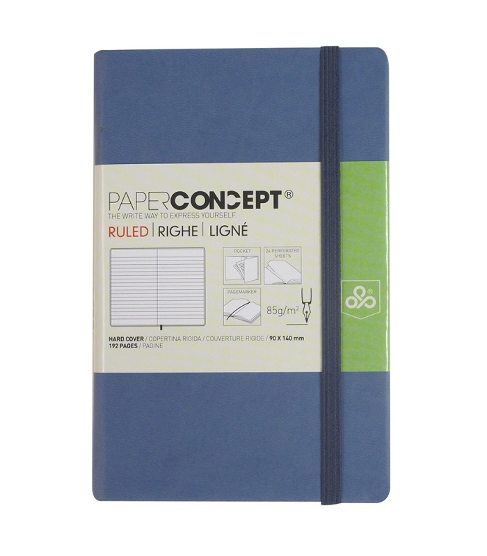 PAPER CONCEPT Executive Notebook Hard cover - Assorted Colors - 14 x 9