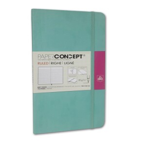 PAPER CONCEPT Soft Cover Executive Notebook  - Pastel Colors - 14 x 9 cm