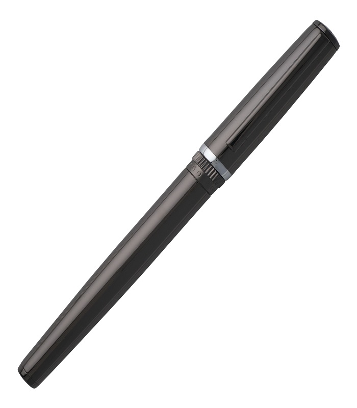 HUGO BOSS Fountain pen Gear Metal Dark Chrome