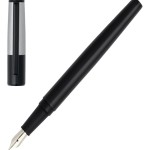 HUGO BOSS Fountain pen Gear Minimal Black & Chrome