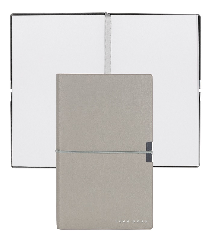 Hugo Boss Notebook A6 Elegance Storyline Grey Plain