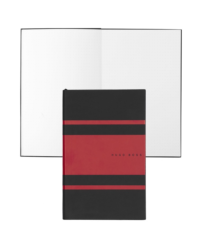 Hugo Boss Notebook A5 Essential Gear Matrix Red Dots