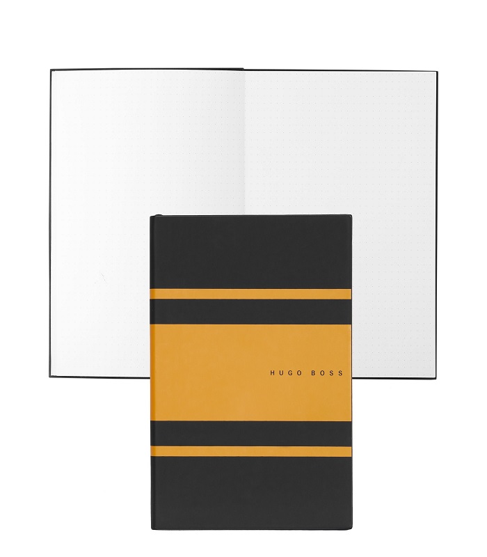 Hugo Boss Notebook A5 Essential Gear Matrix Yellow Dots