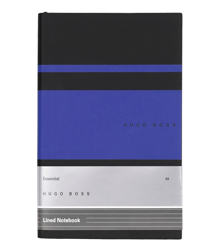 Hugo Boss Notebook A5 Essential Gear Matrix Blue Lined