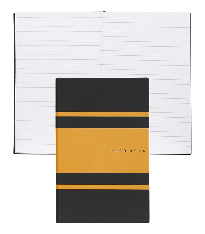 Hugo Boss Notebook A5 Essential Gear Matrix Yellow Lined