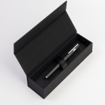 HUGO BOSS Fountain pen Gear Pinstripe Black / Chrome