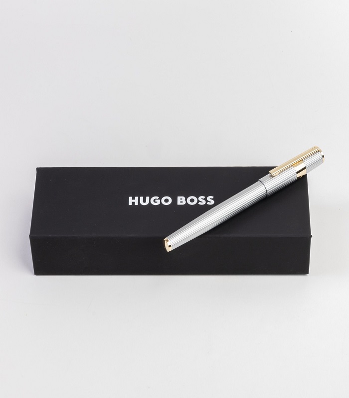 HUGO BOSS Fountain pen Gear Pinstripe Silver / Gold