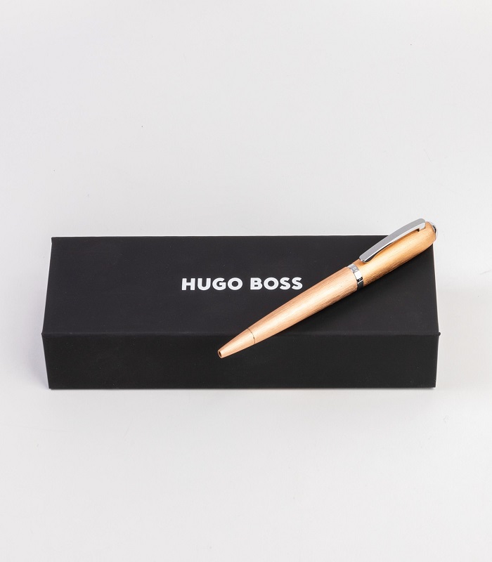 Hugo Boss Ballpoint pen Contour Brushed Champagne