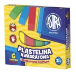 ASTRA Rectangular plasticine - 6 colors