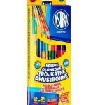ASTRA Two-sided triangular colored pencils12=24 colors