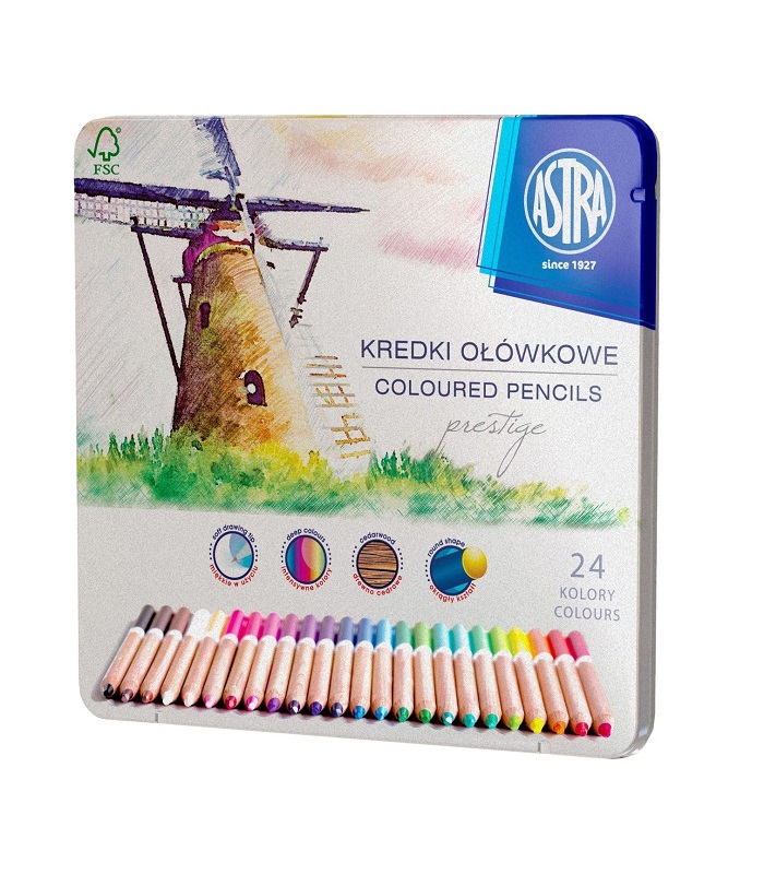 ASTRA Colored pencils PRESTIGE 24 colors