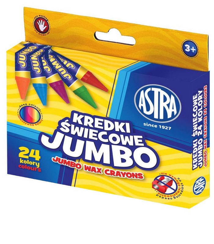 ASTRA Wax crayons 24 colors