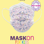 MaskOn Kids: KIDS - PURPLE PAISLEY - 50 Pack
