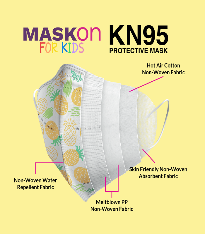 MaskOn Kids: KIDS KN95 - UNICORN LOVE - 10 Pack
