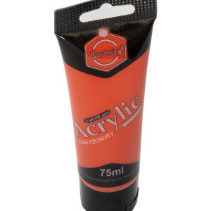 Acrylic color tube 75 ML Red