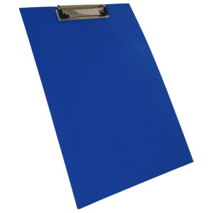 Plastic clipboard with cover - Blue