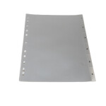 A4 Gray divider Plastic - 6 sections