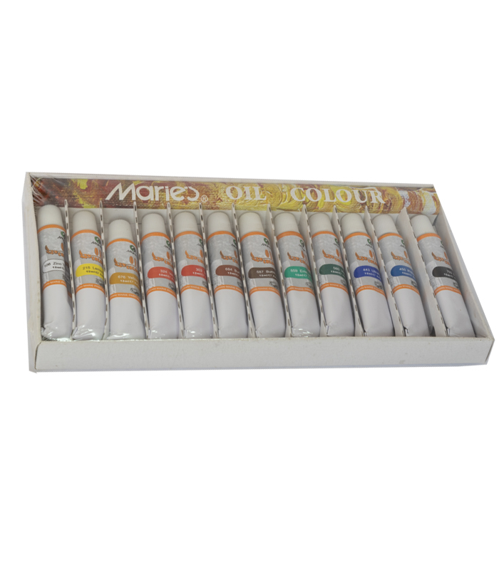 Maries Oil Painting Colour set of 12 - 12 ml