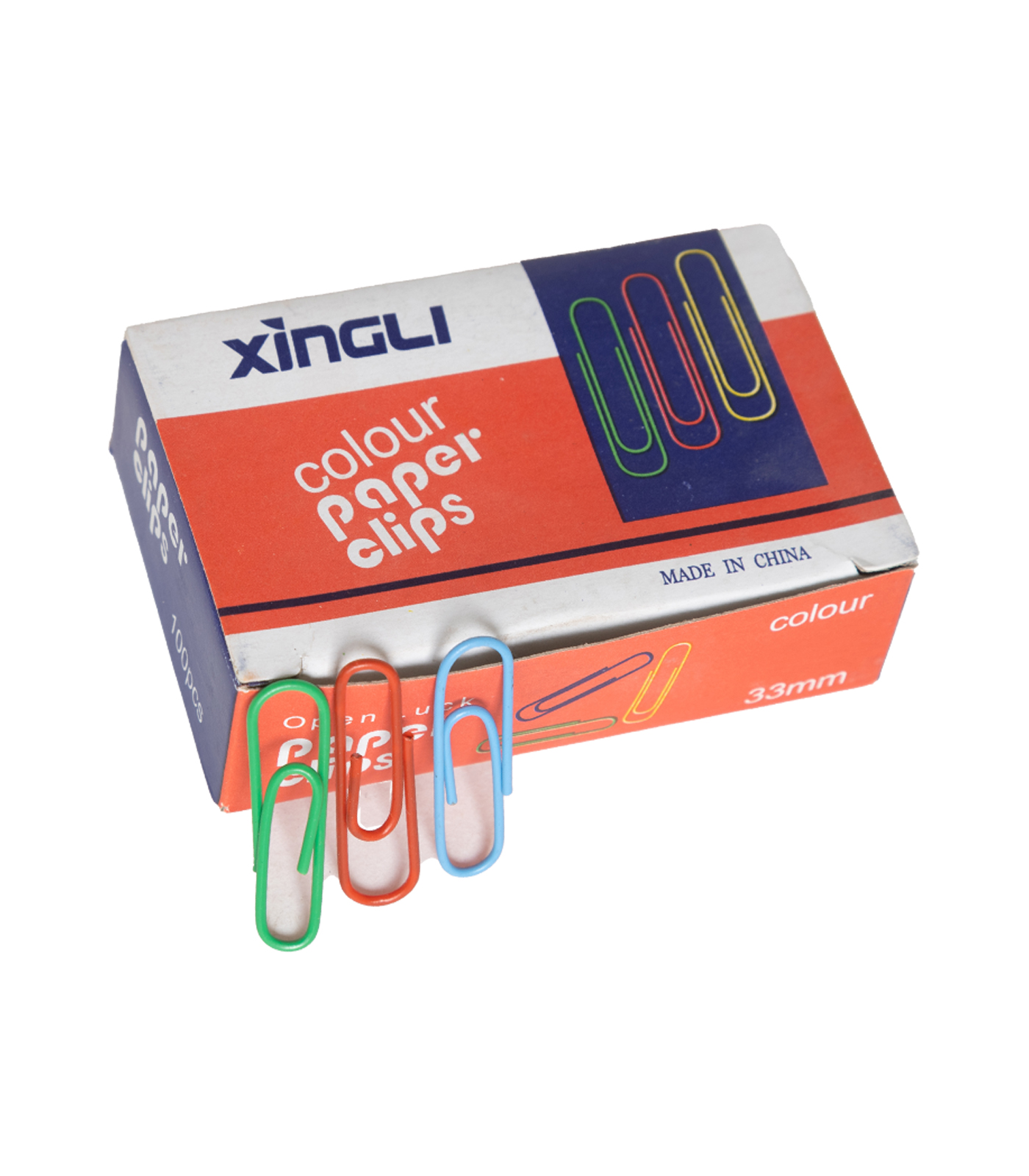 Colored Paper Clips - 33mm