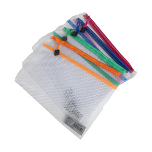 Folder with  zipper - Transparent - A5