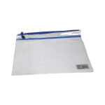 Folder with colorful zipper - Transparent - A4
