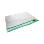 Folder with colorful zipper - Transparent - B4