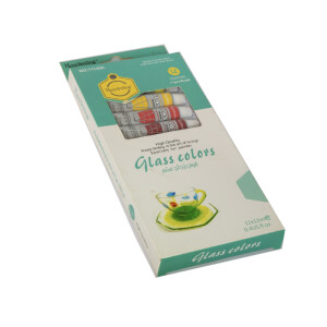 KeepSmiling Glass Colors - 12  Tubes -12 ml