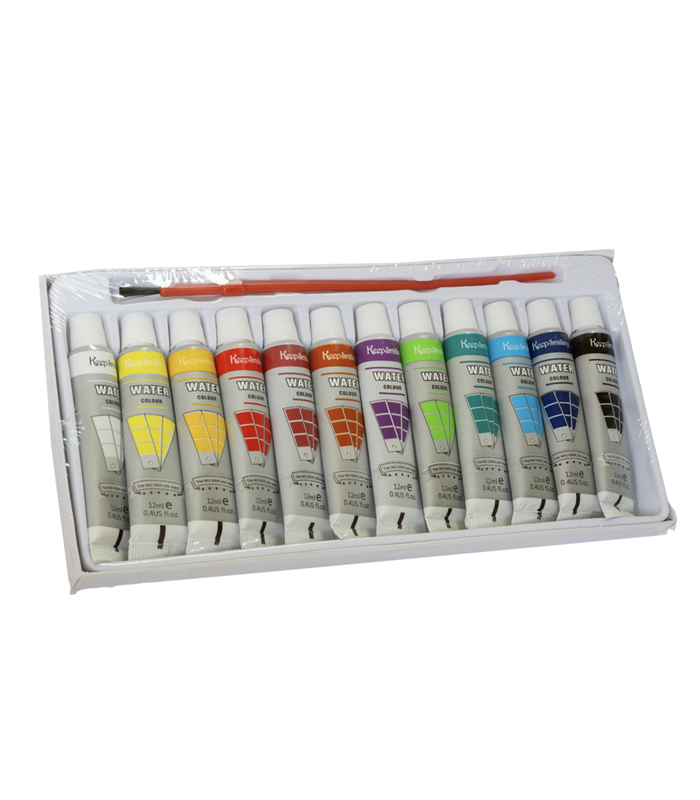 KeepSmiling Water color set of 12 tubes -12 ml
