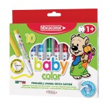 ETAFELT Fibracolor Baby Color Markers Pack of 10 Colors Super washable