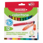 ETAFELT Fibracolor Coloritone Broad point fiber pen Pack of 12 Colors Super washable