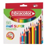ETAFELT Fibracolor Matì Super Hexagonal coloured pencil Pack of 24 Colors